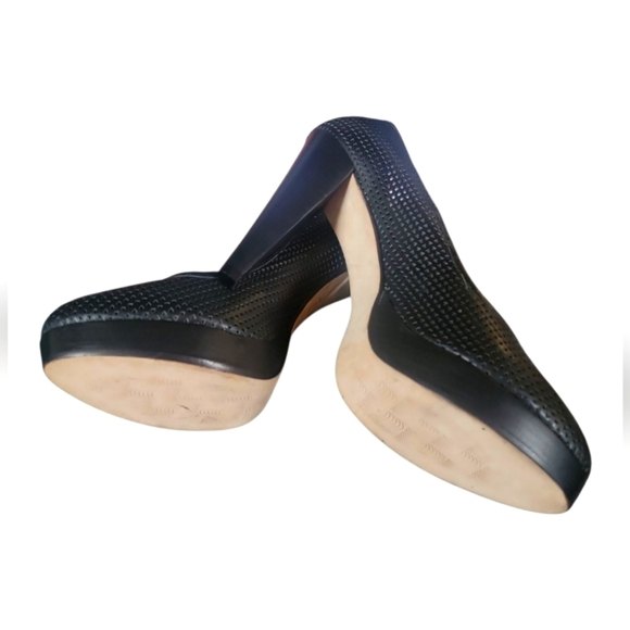 Rebecca Minkoff Women's Leather Laser Cut Platform Stilleto Pumps Sz 10.5 - Picture 3 of 10